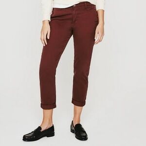 AG Jeans Caden Burgundy Chinos